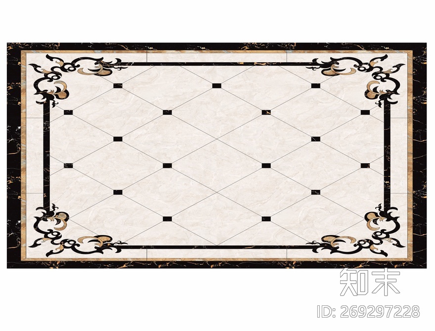欧式石材拼花贴图下载【ID:269297228】