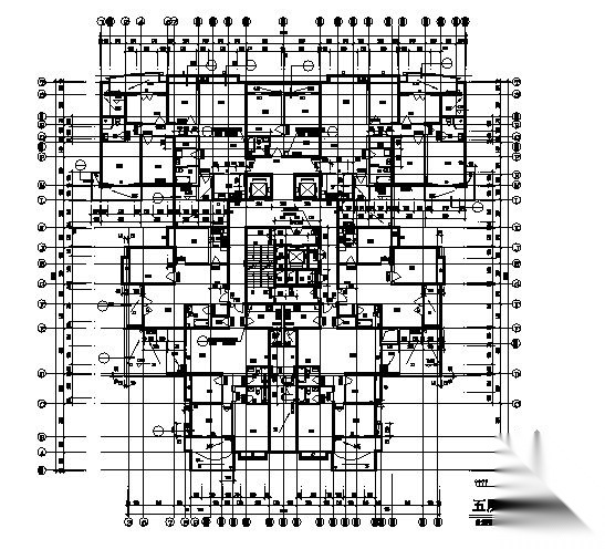 某二十六层住宅楼建筑施工图cad施工图下载【ID:149845156】