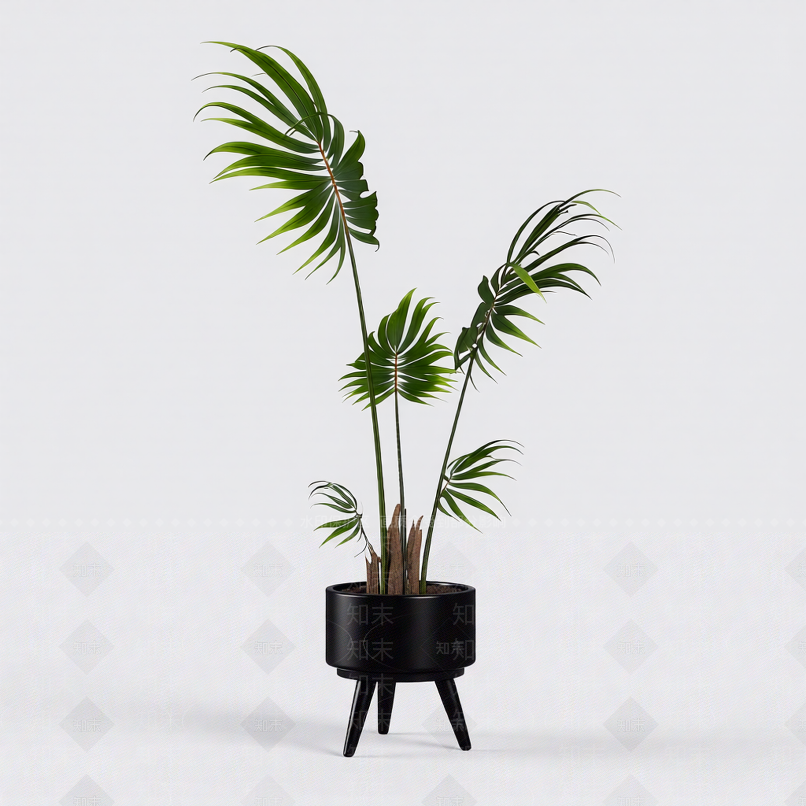带盆绿植盆栽3D模型下载【ID:1206185900】