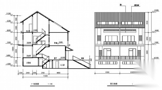某townhouse住宅单体设计方案六cad施工图下载【ID:166323126】
