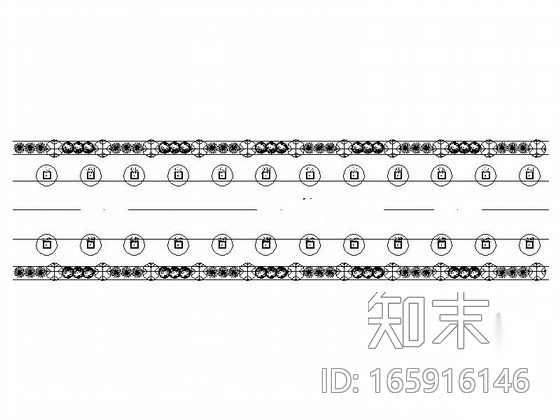 [浙江]经济开发区道路绿化施工图cad施工图下载【ID:165916146】