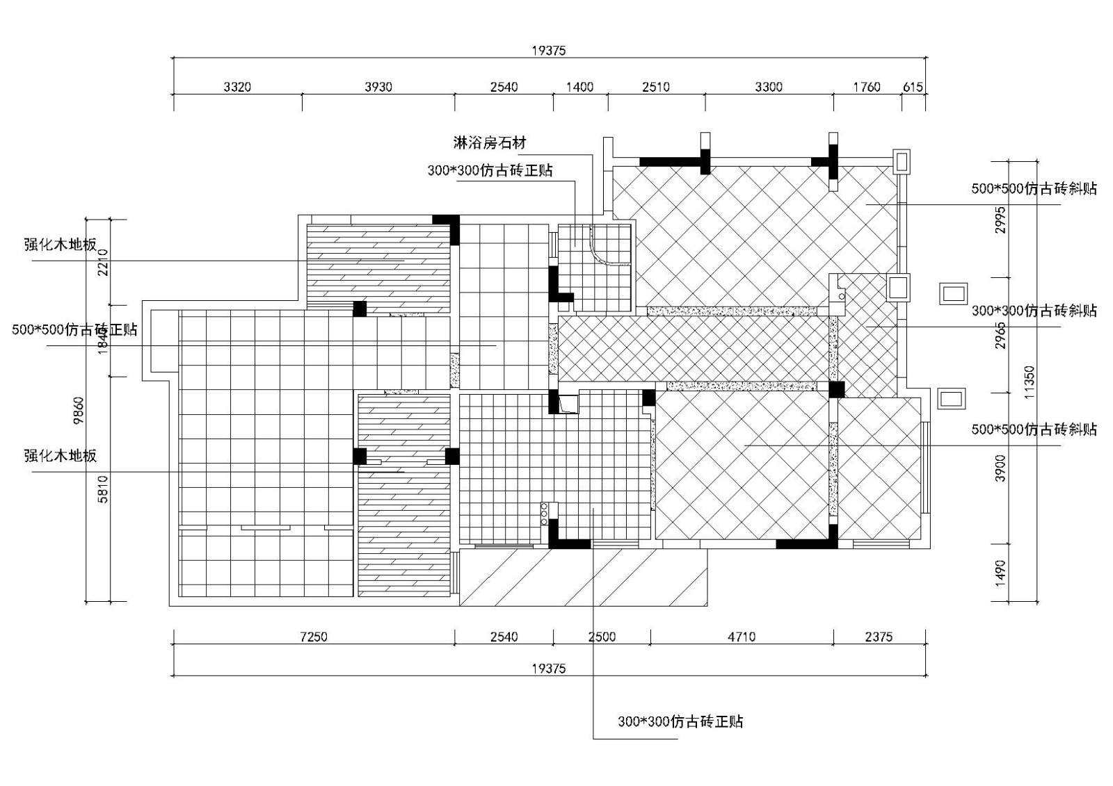 [重庆]复地花屿城样板间设计施工图+效果图cad施工图下载【ID:160389117】
