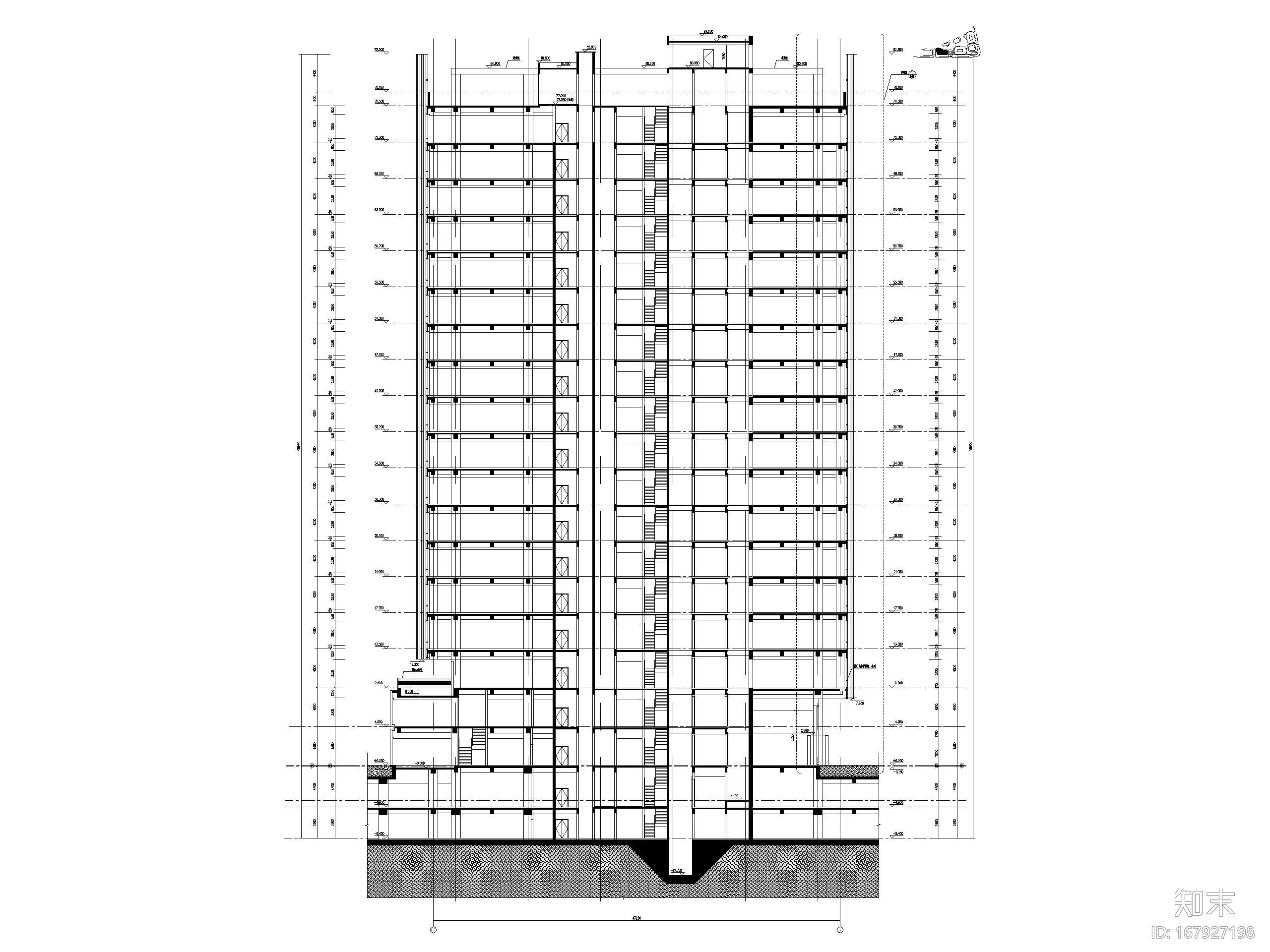 南站一期T3接待区办公室全专业施工图cad施工图下载【ID:167927198】