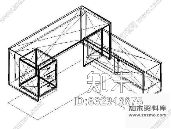 图块/节点办公家具CAD模型4施工图下载【ID:832316875】