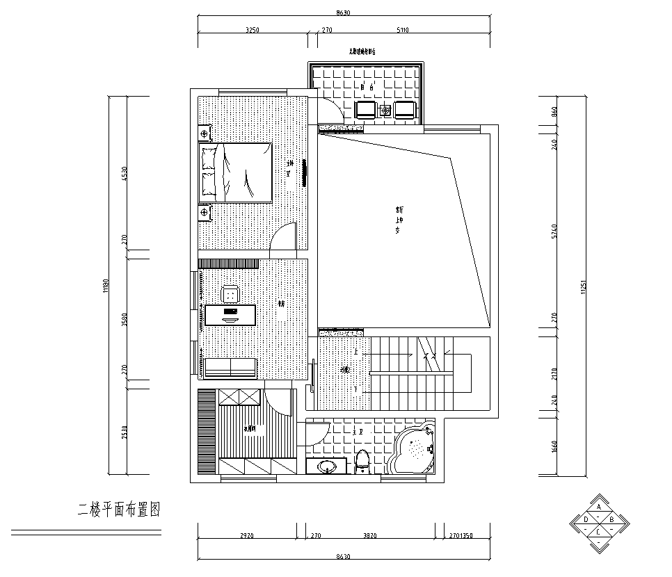 [广东]金源酒店三层经济型别墅室内装修图（含效果图）cad施工图下载【ID:161779128】