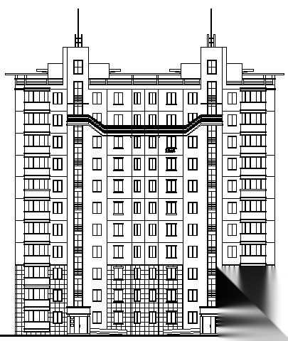 山东某十一层住宅建筑施工图施工图下载【ID:166335124】