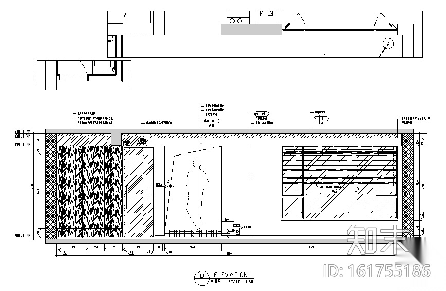 白金海岸|现代灰色简约住宅空间设计施工图（附效果图...cad施工图下载【ID:161755186】