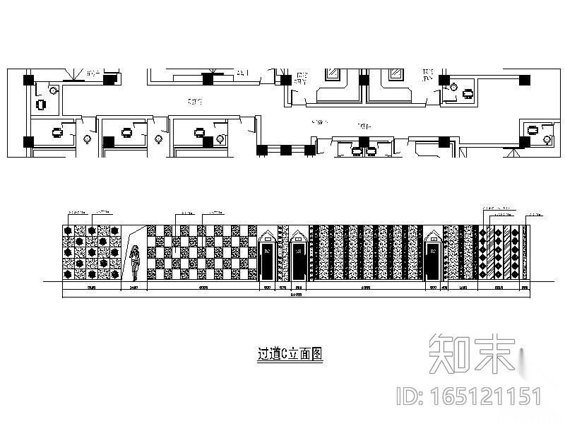 绚丽酒吧室内装修图cad施工图下载【ID:165121151】