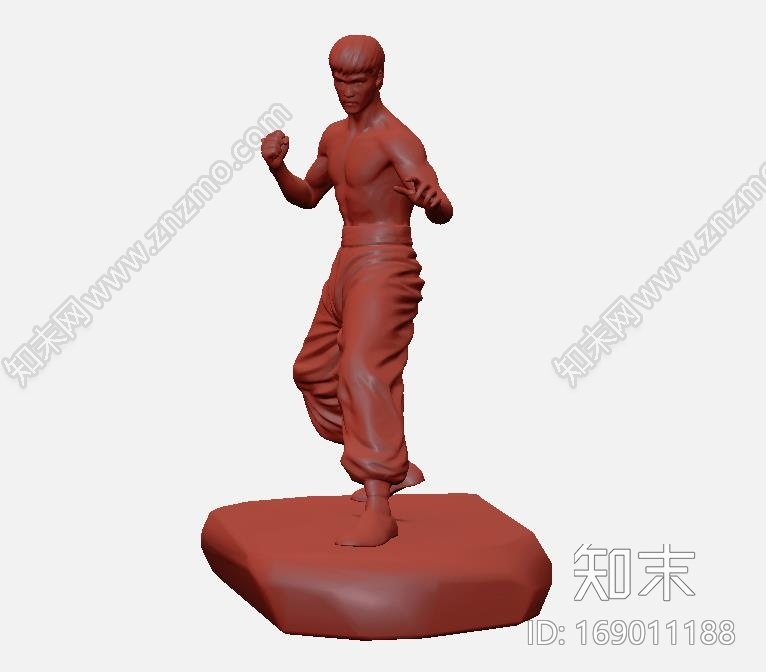 功夫巨星李小龙模型CG模型下载【ID:169011188】