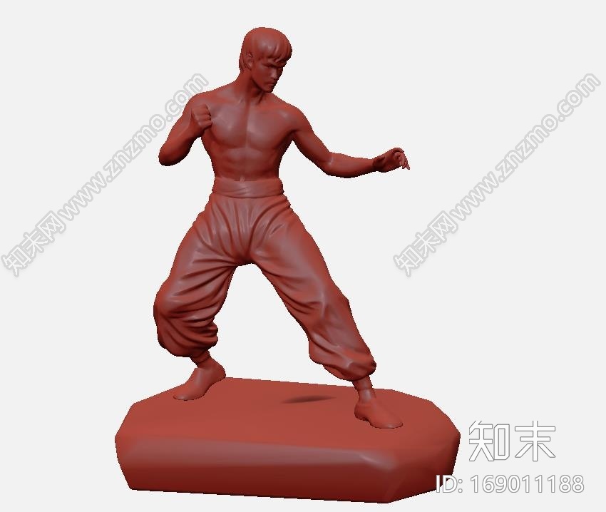 功夫巨星李小龙模型CG模型下载【ID:169011188】