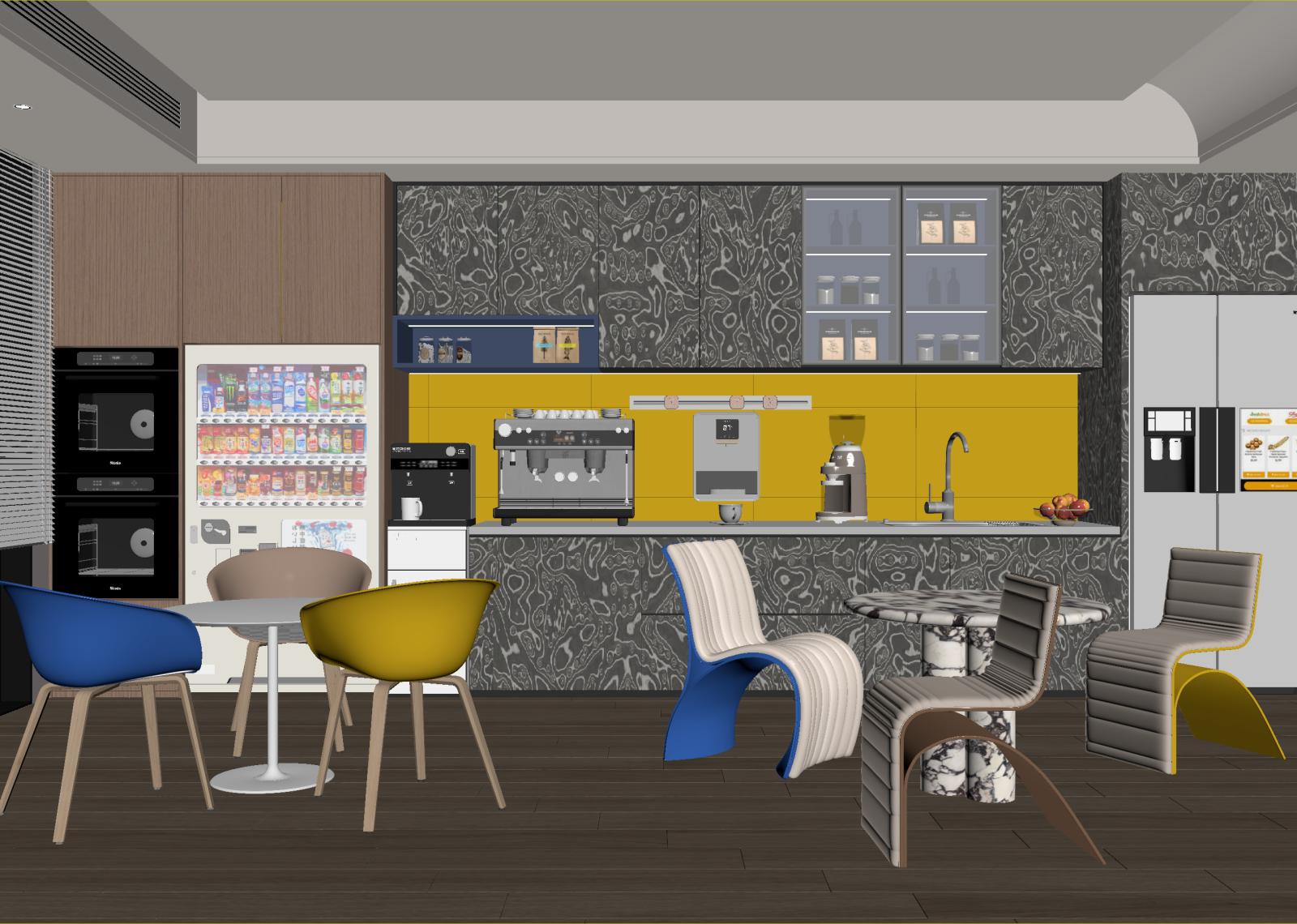 现代咖啡厅3D模型下载【ID:1214994649】