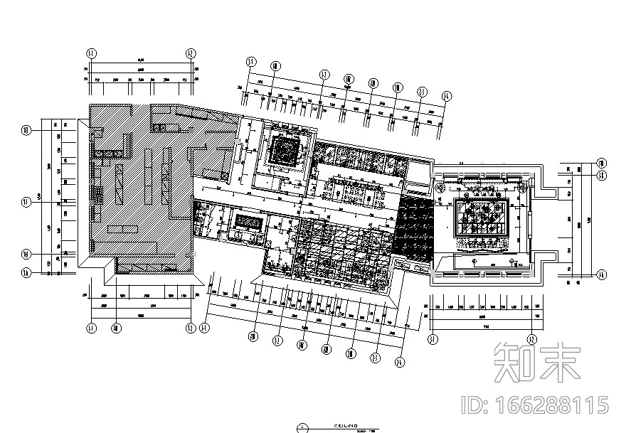 [江苏]雅韵阁酒店空间设计施工图（附效果图）cad施工图下载【ID:166288115】