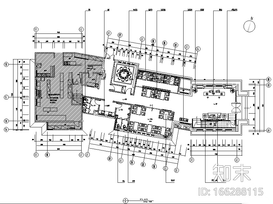 [江苏]雅韵阁酒店空间设计施工图（附效果图）cad施工图下载【ID:166288115】
