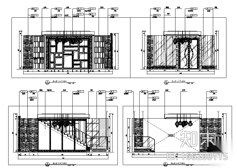 [江苏]雅韵阁酒店空间设计施工图（附效果图）cad施工图下载【ID:166288115】