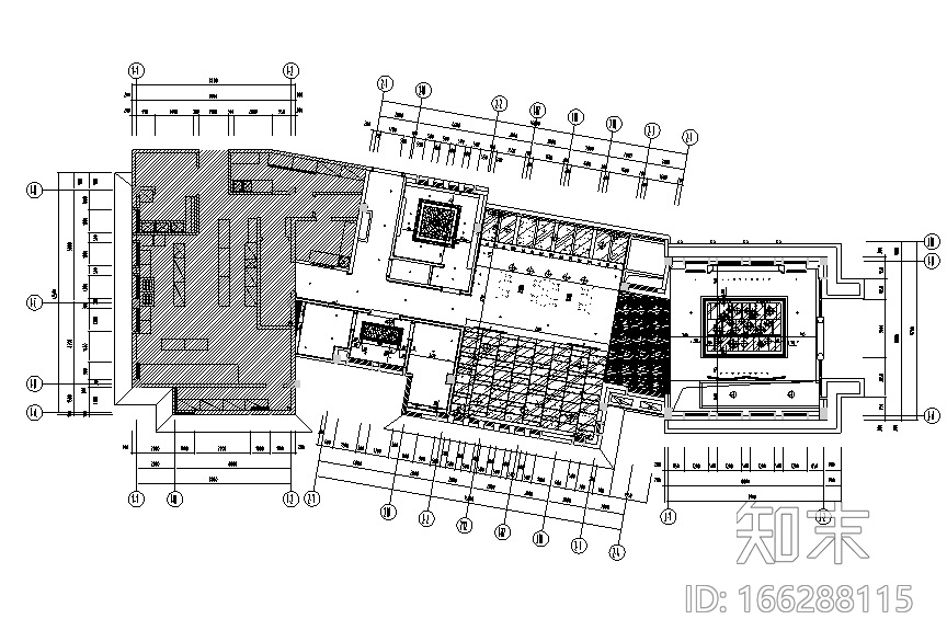 [江苏]雅韵阁酒店空间设计施工图（附效果图）cad施工图下载【ID:166288115】