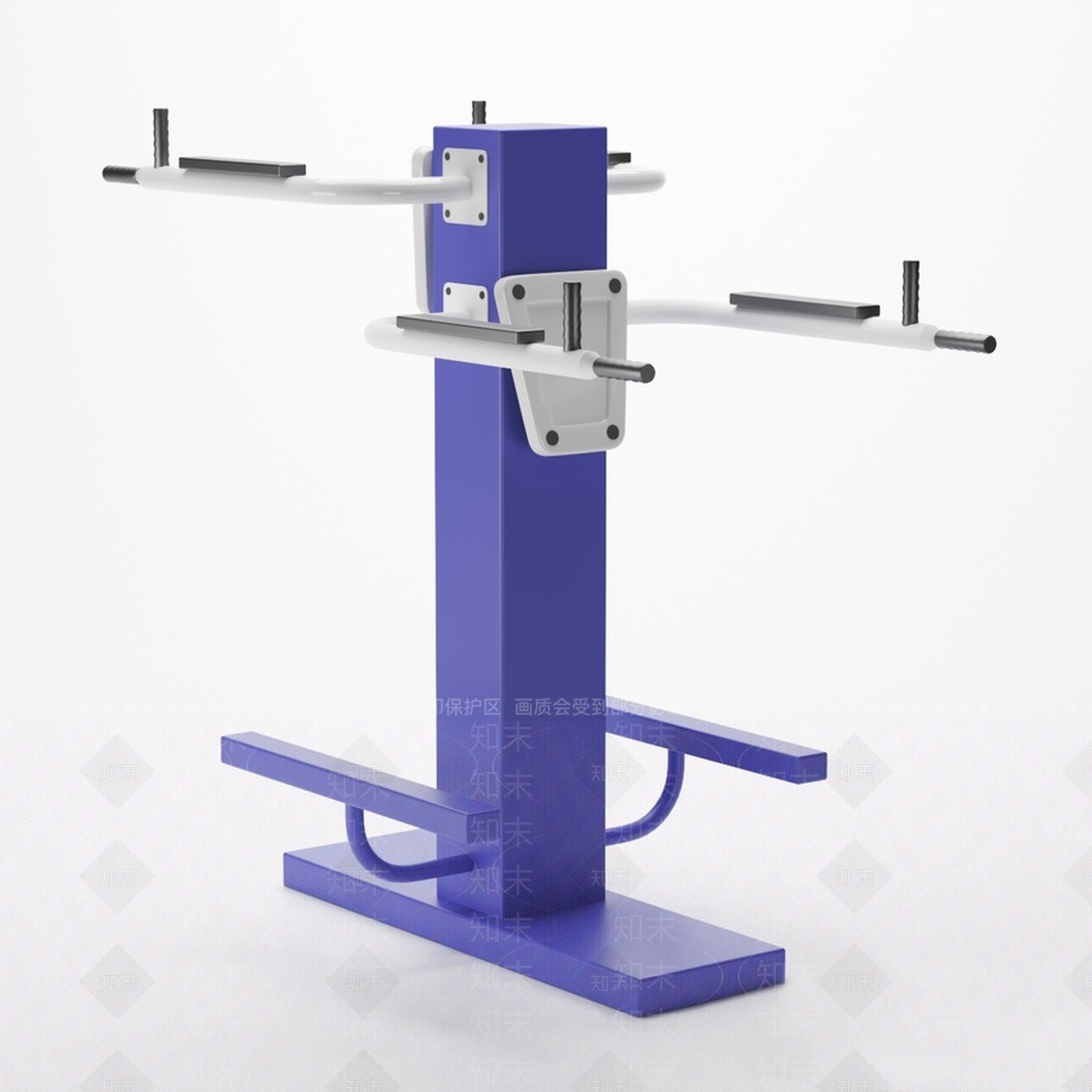 现代户外健身器材3D模型下载【ID:178237169】