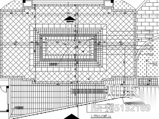 [浙江]精简机关单位业务用房景观设计施工图cad施工图下载【ID:165132169】
