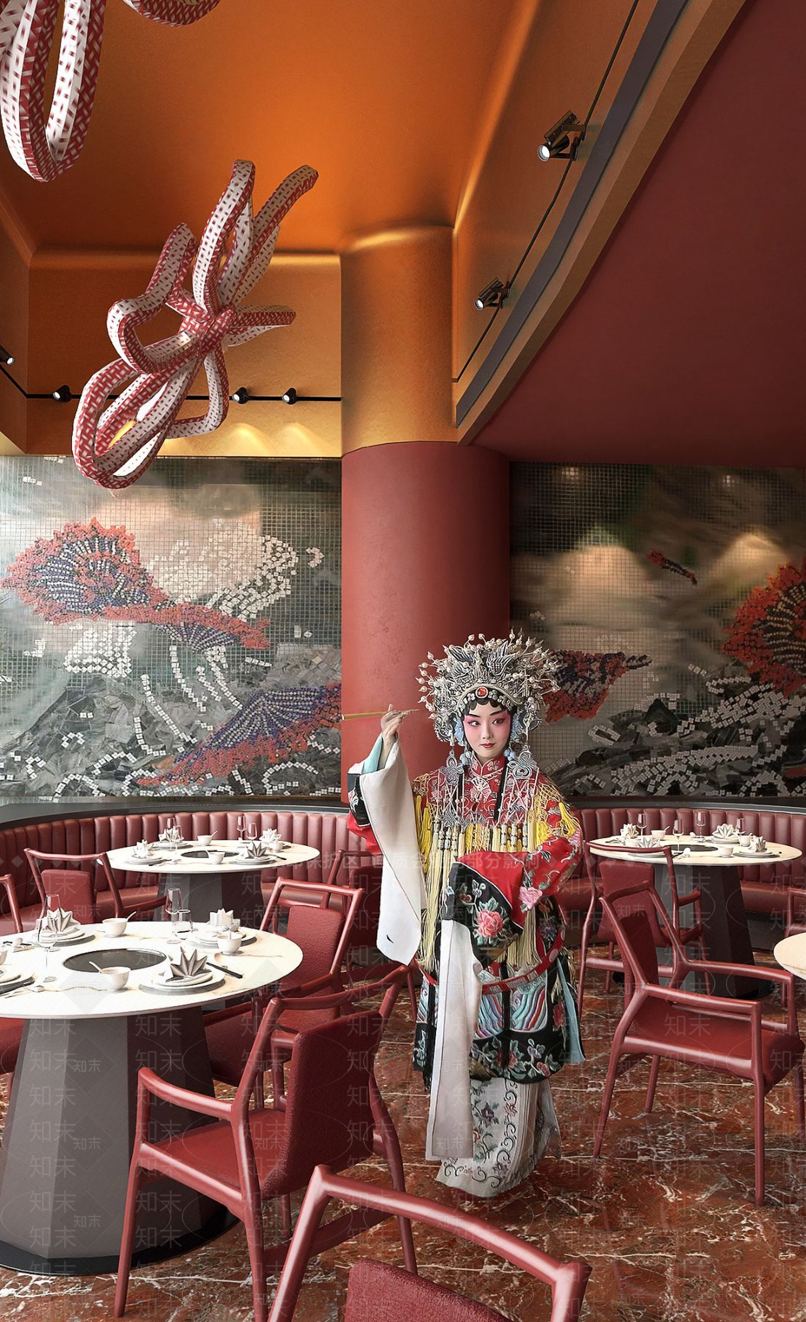 古鲁奇设计新中式火锅店3D模型下载【ID:1112864735】