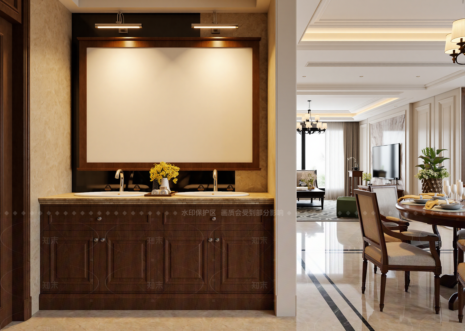 美式卫生间3D模型下载【ID:1214949810】