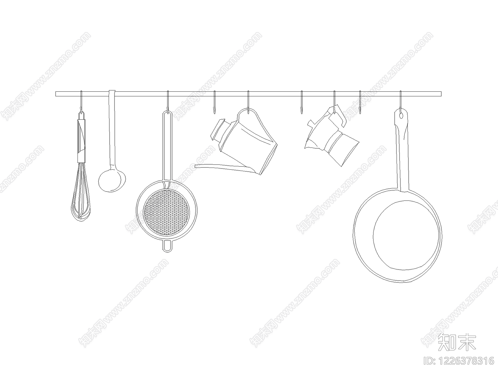 现代摆件CAD图纸