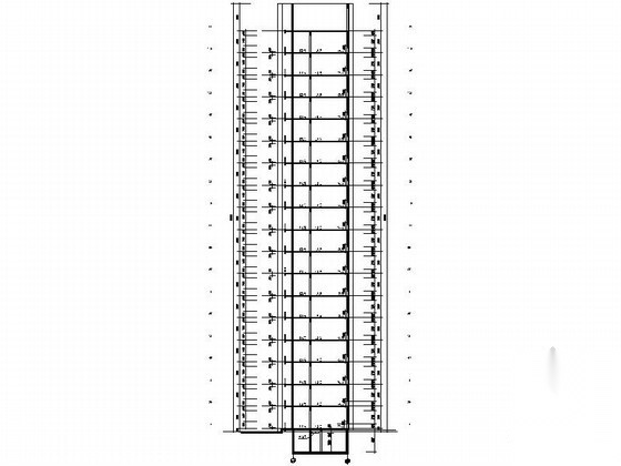 [天津]某花园住宅区蝶形一梯四住宅建筑施工图cad施工图下载【ID:168462161】