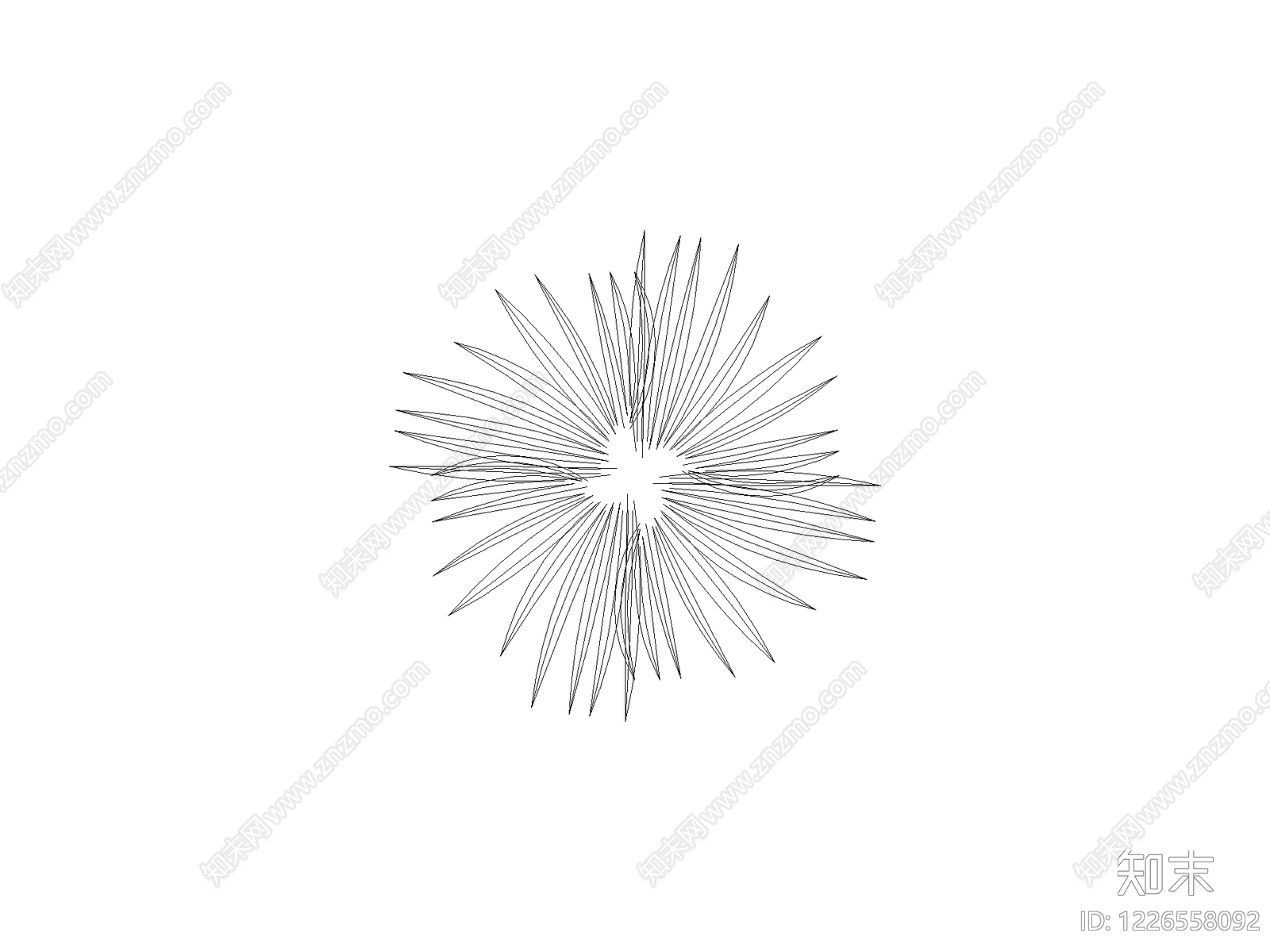 现代绿植CAD图纸