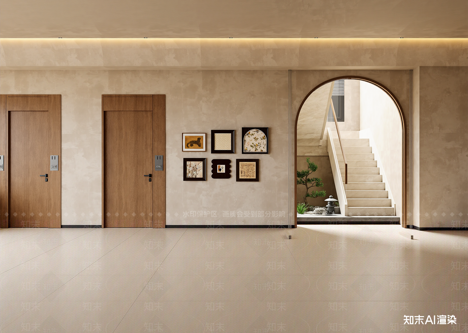 侘寂玄关3D模型下载【ID:1214781642】