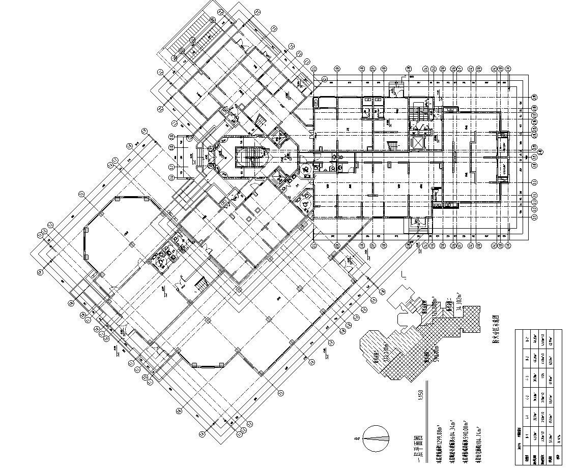 [上海]公共租赁住宅区建筑施工图设计（CAD）cad施工图下载【ID:149862151】