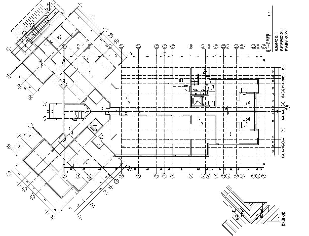 [上海]公共租赁住宅区建筑施工图设计（CAD）cad施工图下载【ID:149862151】