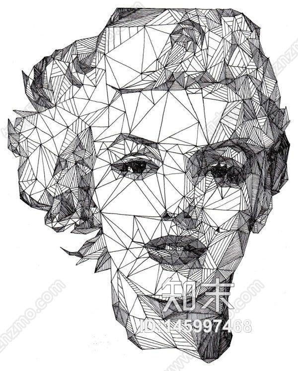 现代人像贴画贴图下载【ID:145997468】