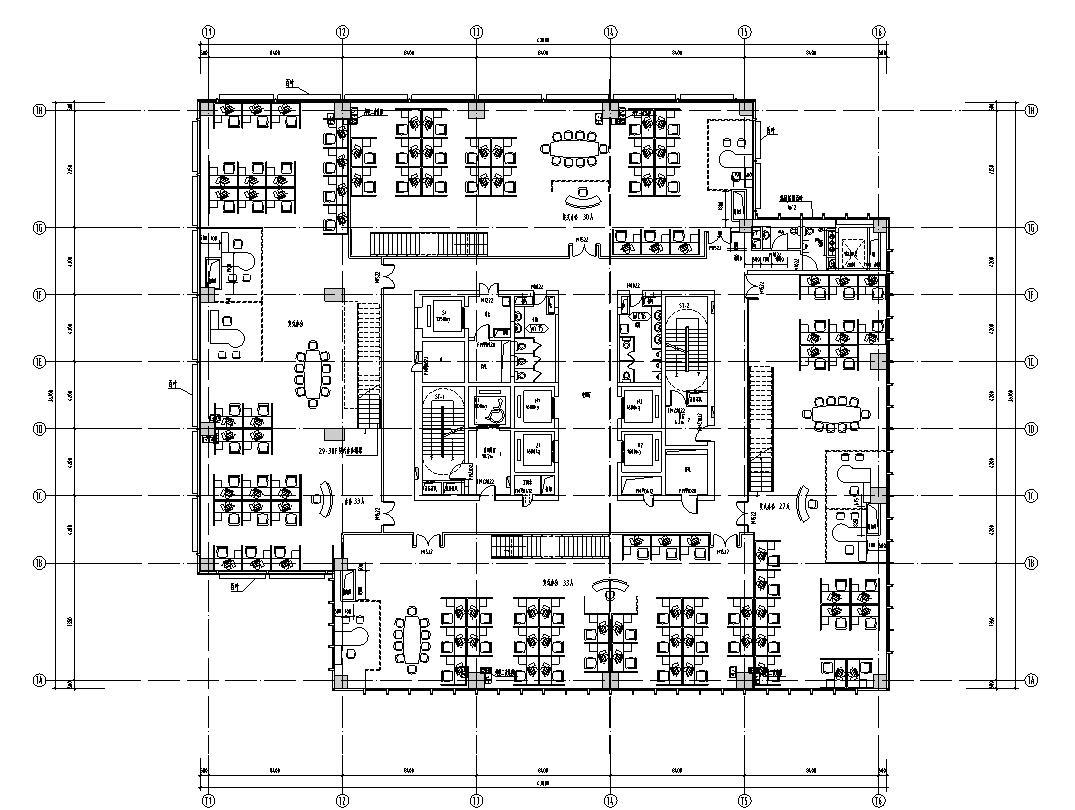 [江苏]南通行政办公楼国贸建筑施工图设计（同济大学建...施工图下载【ID:149933154】