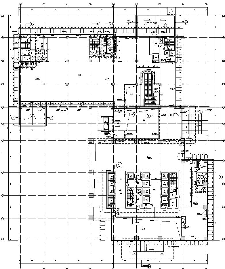[江苏]南通行政办公楼国贸建筑施工图设计（同济大学建...cad施工图下载【ID:164873155】