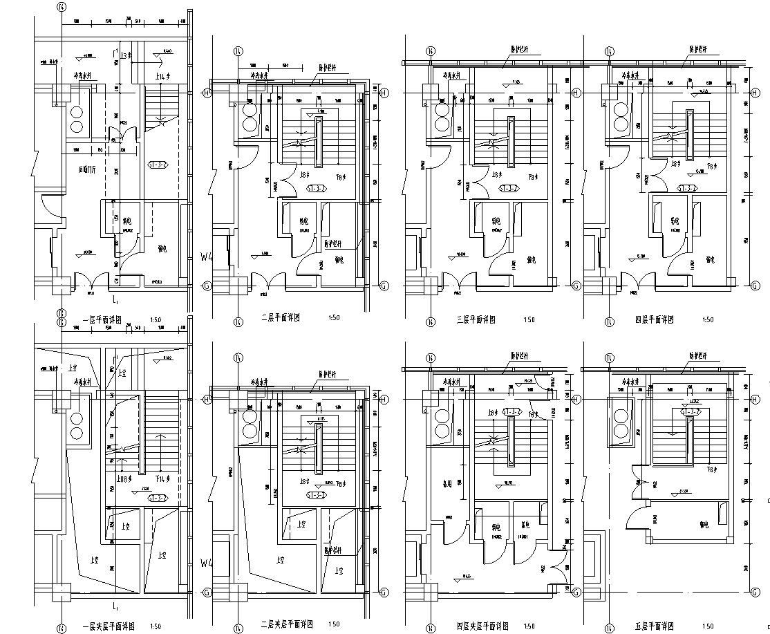 [江苏]南通行政办公楼国贸建筑施工图设计（同济大学建...cad施工图下载【ID:164873155】