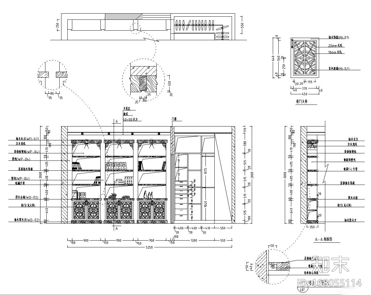 东南亚风格居住区室内施工图设计（CAD+效果图）施工图下载【ID:168055114】