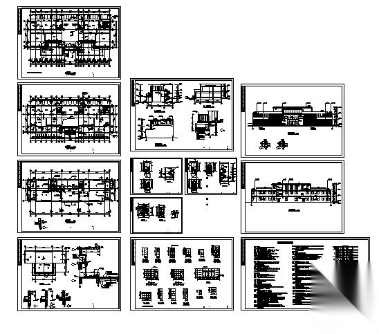 [成都]某三层办公楼建筑施工图cad施工图下载【ID:151399129】