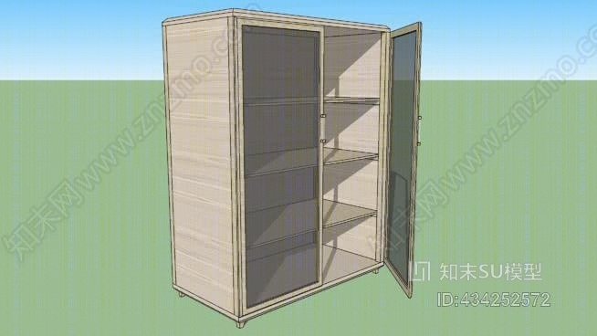 玻璃柜SU模型下载【ID:434252572】