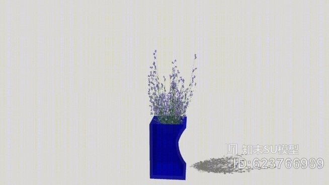 薰衣草花瓶SU模型下载【ID:623766989】