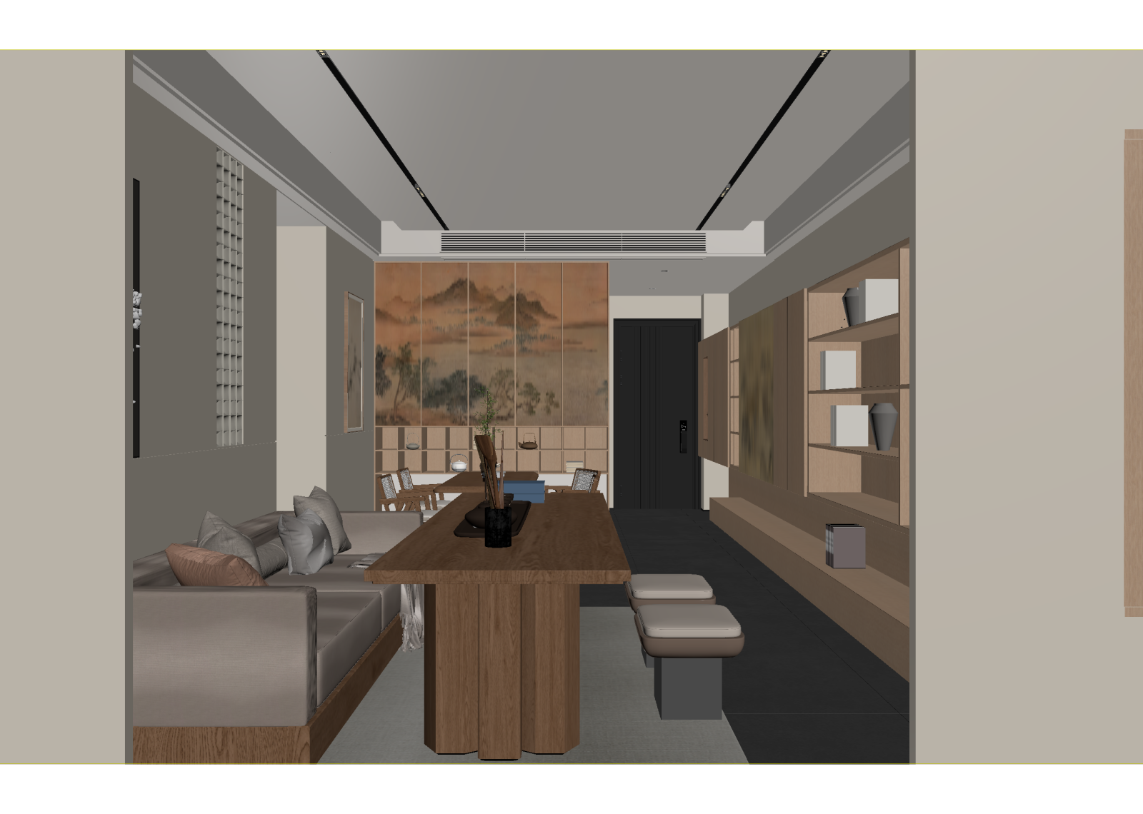 新中式茶馆3D模型下载【ID:1215038485】