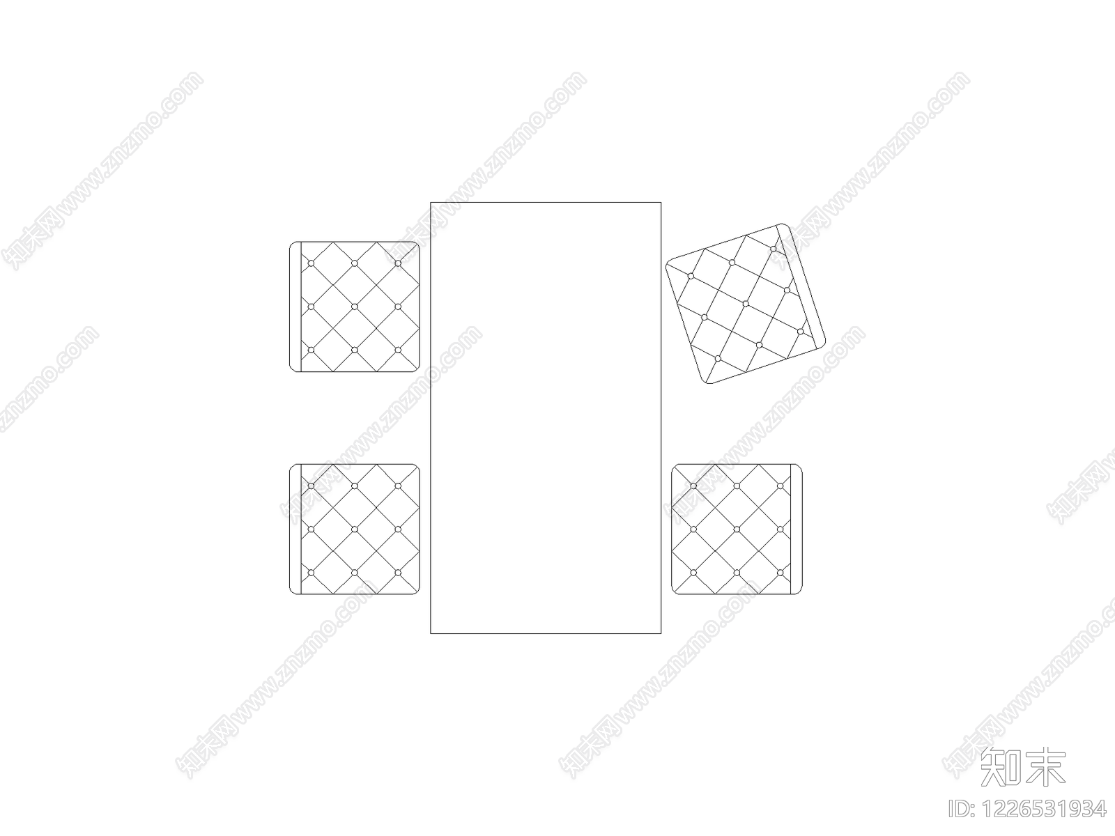 现代椅子CAD图纸