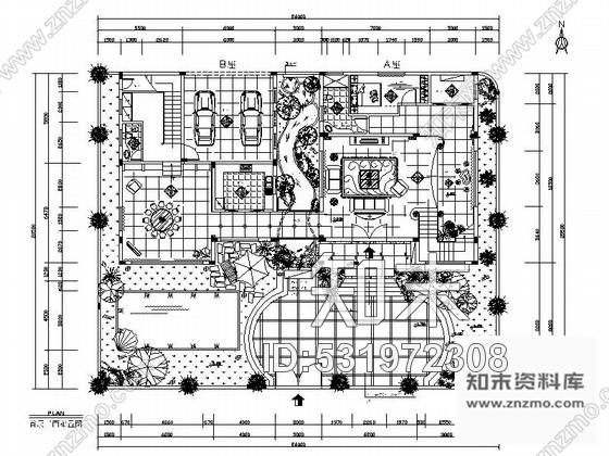 施工图三亚欧式豪华花园别墅室内设计施工图施工图下载【ID:531972308】