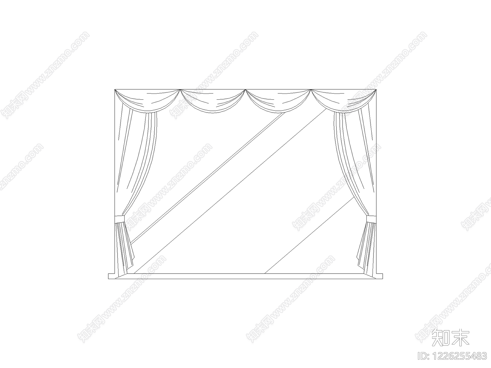 窗帘CAD图纸
