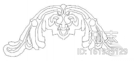 花饰浮雕cad施工图下载【ID:161933129】