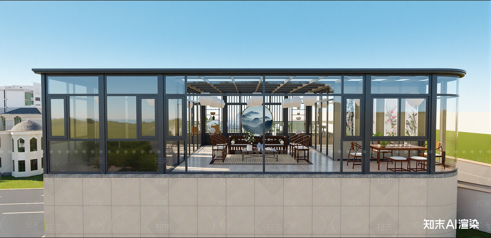 现代小公建SU模型下载【ID:1216057333】