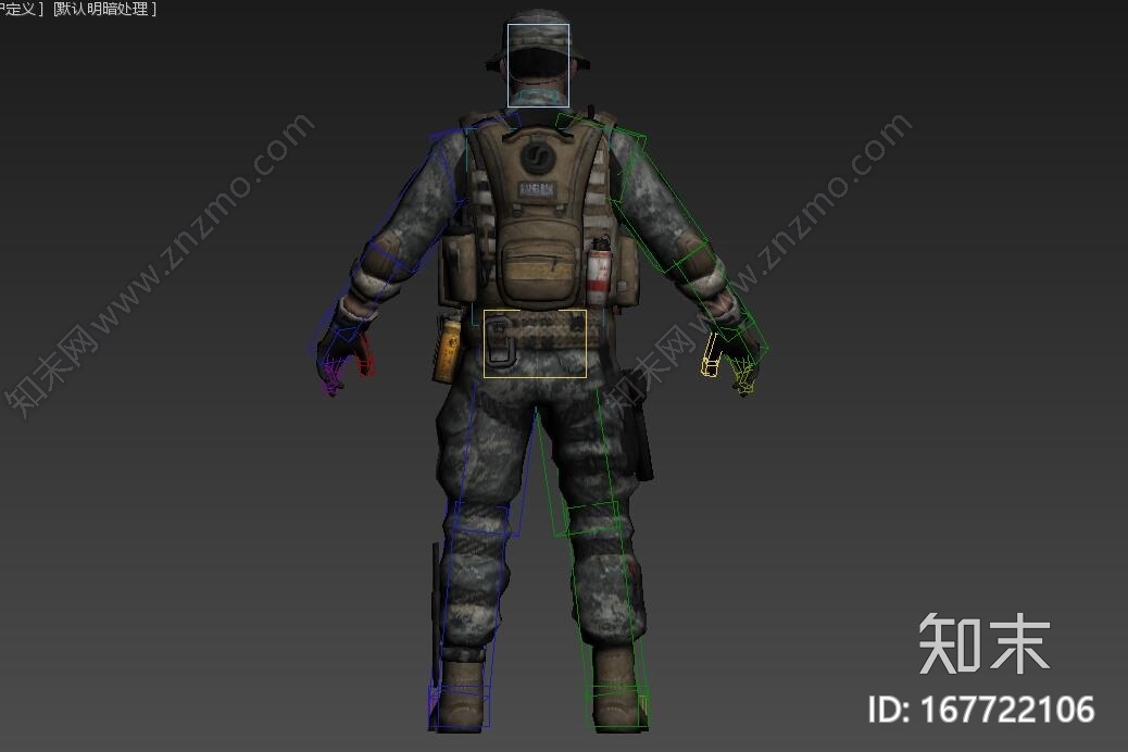 特种兵CG模型下载【ID:167722106】