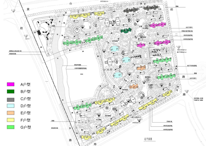 [安徽]滨水地块规划设计及欧式典雅风格住宅建筑设计方案...cad施工图下载【ID:166721129】