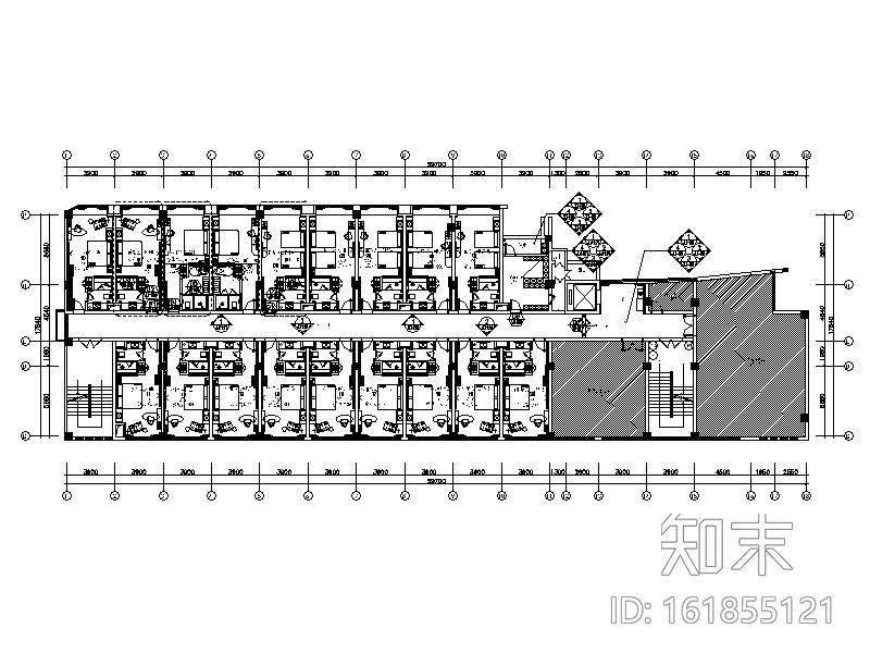 [广西]某现代简约风格酒店设计CAD施工图cad施工图下载【ID:161855121】