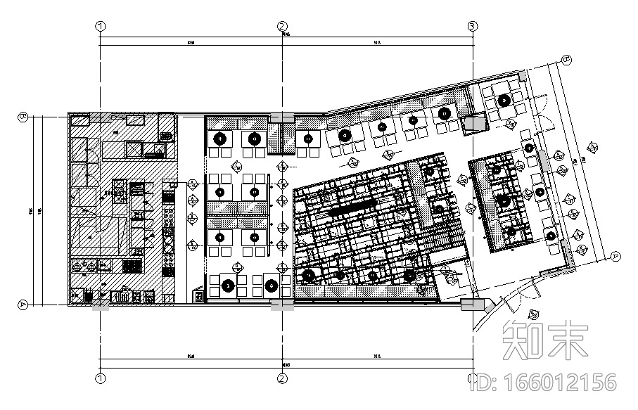 [上海]味千拉面餐饮空间设计施工图（附效果图）cad施工图下载【ID:166012156】