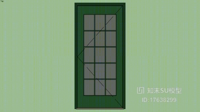 单开门SU模型下载【ID:17638299】