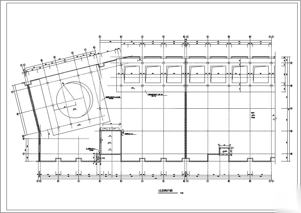 现代多层购物中心商业建筑设计施工图CADcad施工图下载【ID:151452127】