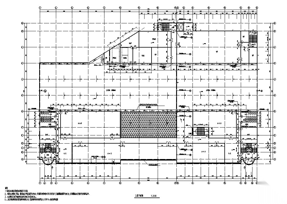 现代多层购物中心商业建筑设计施工图CADcad施工图下载【ID:151452127】